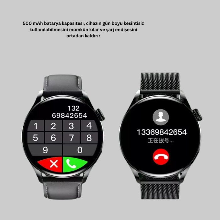 Akıllı Saat GPS Nabız Uyku Takibi Sesli Arama Titreşim Bildirimli