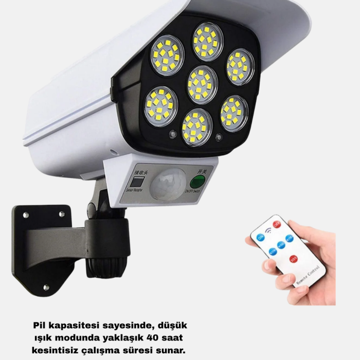 Solar Bahçe Aydınlatması Su Geçirmez IP66 PIR Sensörlü Uzun Çalışma Süreli