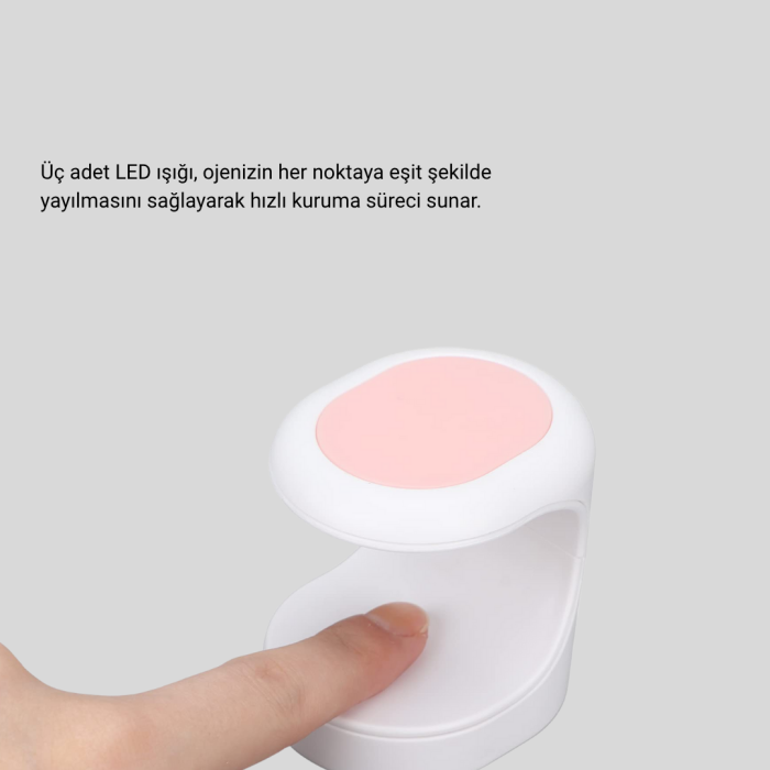 Mini Oje Kurutma Cihazı 16W LED UV Hızlı Kurutma Taşınabilir Kompakt