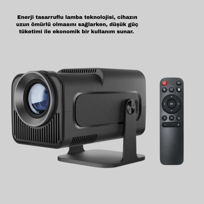 KESGİN MARKET ® HDMI USB Girişli Akıllı Projeksiyon Cihazı Taşınabilir Düşük Tüketimli