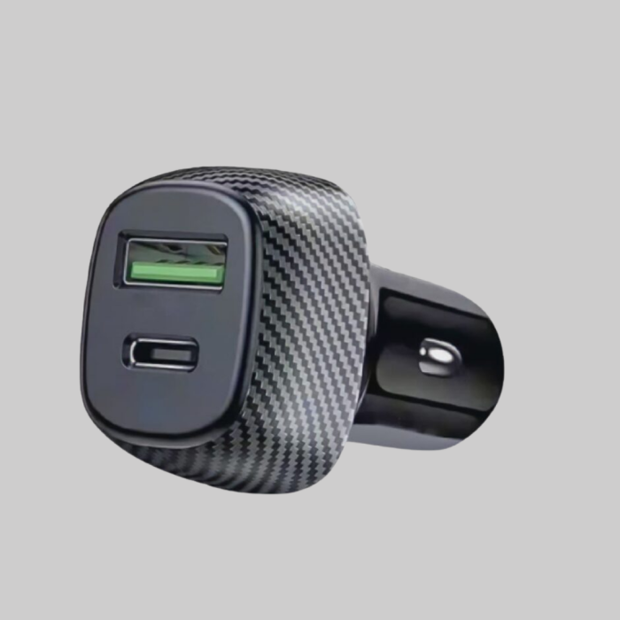 PD Destekli 38W Araç Şarj Başlığı Type-C + USB Çift Çıkış Hızlı Şarj