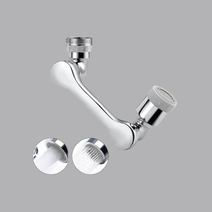 1080° Dönebilen Musluk Başlığı Robotik Kol Havalandırıcı Çok Yönlü Su Yönlendirme