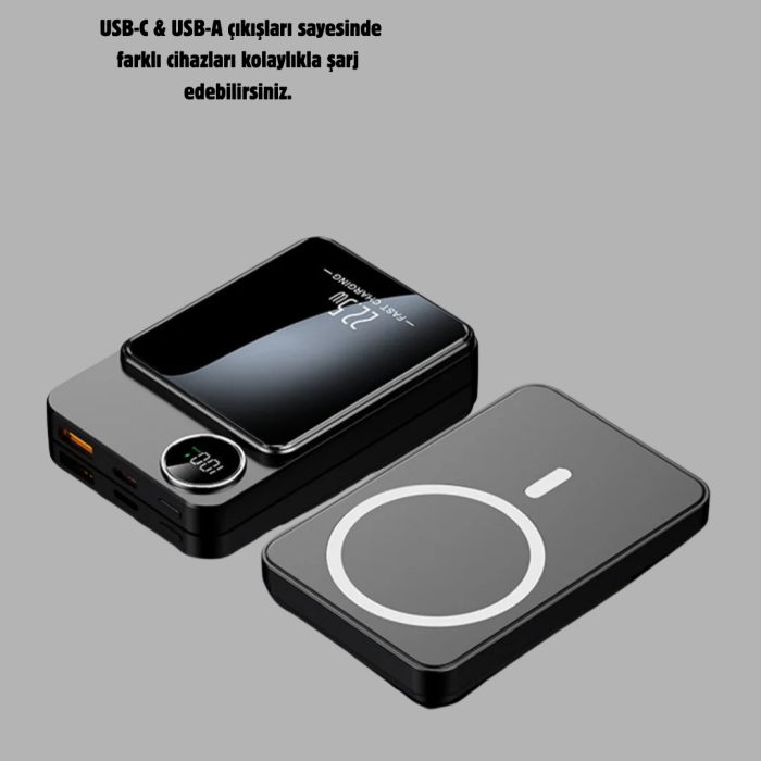 MagSafe Uyumlu Powerbank 20W PD 15W