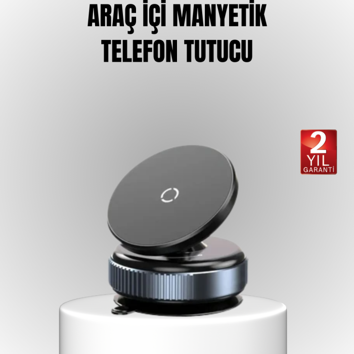 Vakum Adsorpsiyonlu Manyetik Telefon Tutucu Güçlü N52 360° Evrensel Uyumluluk