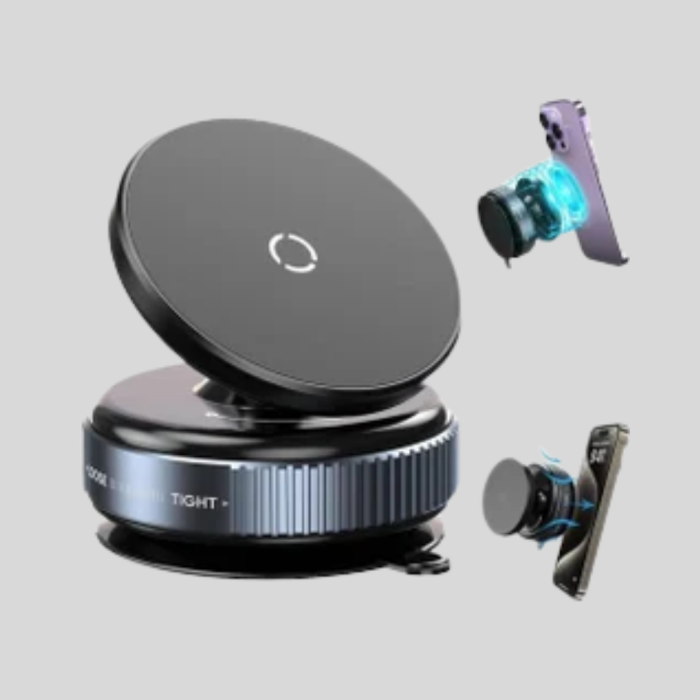 Mıknatıslı Araç Telefon Tutucu Vakum Teknolojili 360° Ayarlanabilir