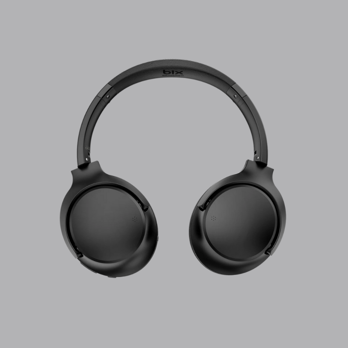 Siyah Kablosuz Bluetooth Kulaklık 300 mAh Hızlı Şarj Katlanabilir Pedli