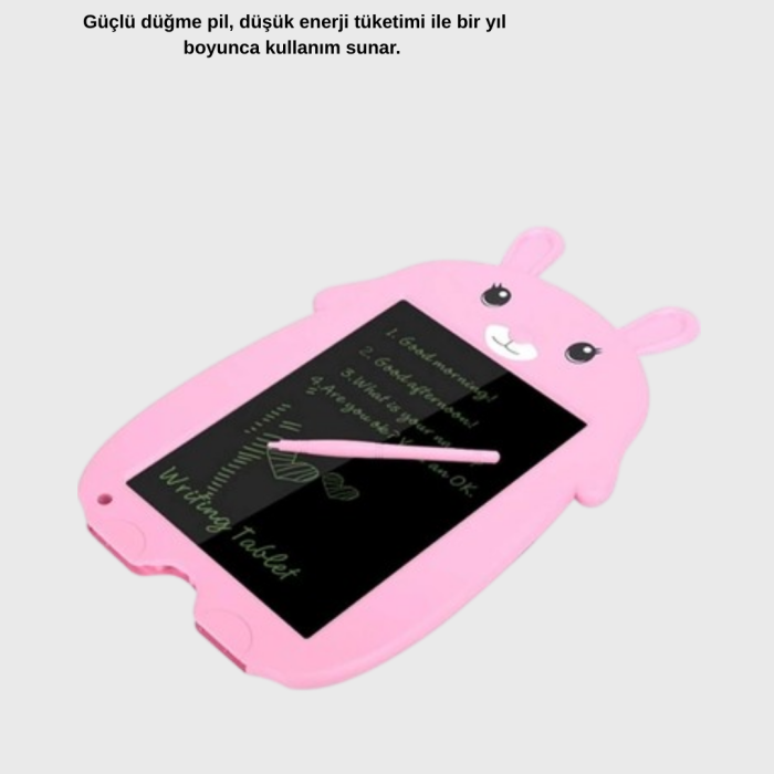 Çocuklar İçin LCD Yazı Tableti Hafif Ekran Kilitli Çizim ve Eğitim Tableti