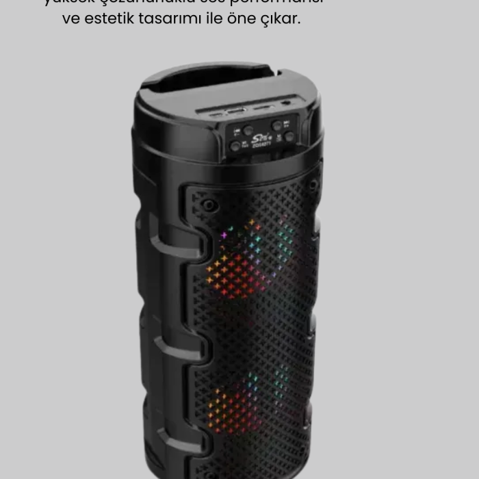 Taşınabilir Bluetooth Hoparlör Çift Sürücü Güçlü Bas HD Ses Çoklu Bağlantı