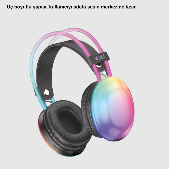 Ergonomik RGB Bluetooth Kulaklık 3D Ses