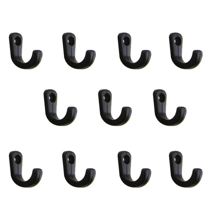 Tekli Anahtar, Bijuteri, Vitrin, Dekor Askısı - Siyah, 10x18x22 Mm