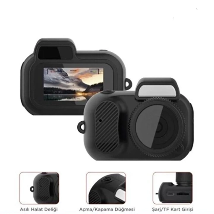 Cmr-37 Mini Dijital Video Fotoğraf Makinesi Kamera Siyah