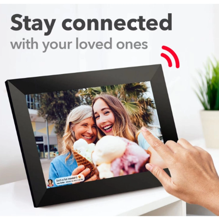 Dijital Fotoğraf Çerçevesi Wifi 10.1 İnç 32gb Dokunmatik Ekran, Uygulama Üzerinden Fotoğraf/video Paylaşımı