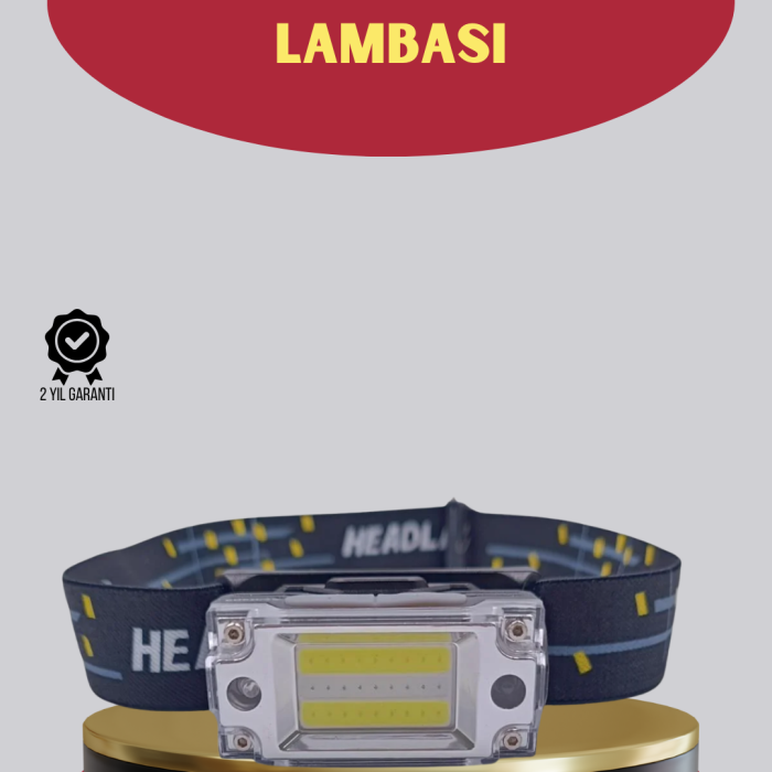 Şarj Edilebilir LED KAFA Feneri 215 Lümen XPE COB Güçlü Aydınlatma