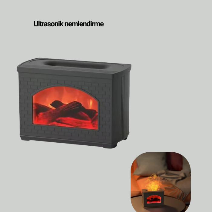 Aromaterapi Destekli Ultrasonik Nemlendirici USB Bağlantılı Sessiz Model