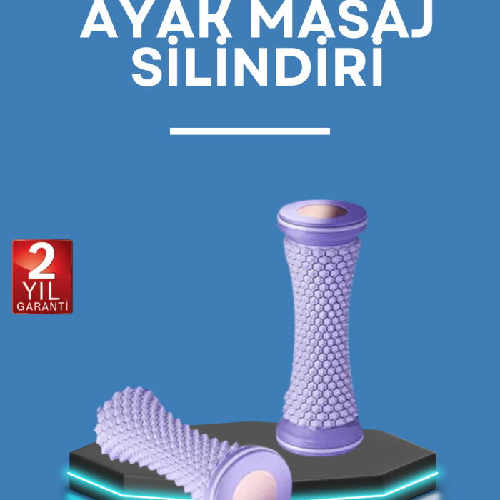 Ayak Masaj Rulosu Akupresur Silindir Kas Gevşetici Taşınabilir