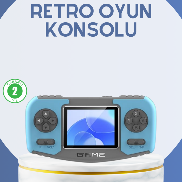 Çocuklara Özel Retro Oyun Konsolu Portatif Eğlence Cihazı