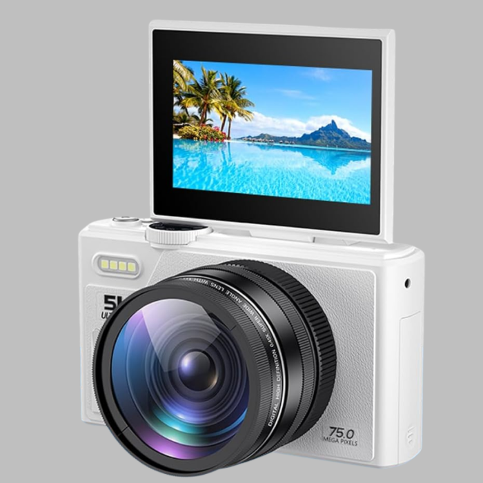 Taşınabilir 5K UHD Fotoğraf ve Video Kamera Otofokus WiFi