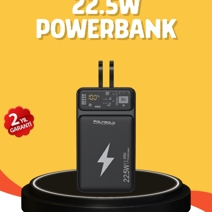 Powerbank 10000 mAh Dijital Göstergeli Taşınabilir