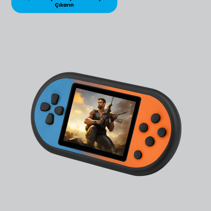 520 Oyunlu Taşınabilir Oyun Konsolu HD Ekranlı Retro Eğlence