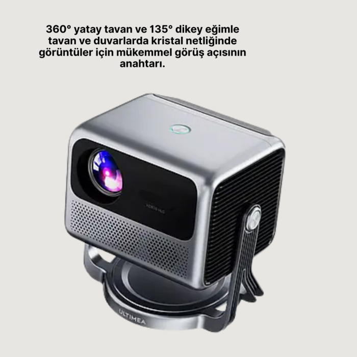 KESGİN MARKET ® Smart Projector Android TV Taşınabilir Gimbal Standlı