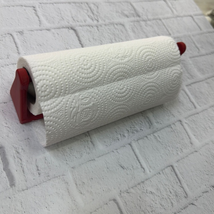 Kırmızı Peçete Tutucu Dayanıklı Duvar Tipi Kağıt Havlu Askısı