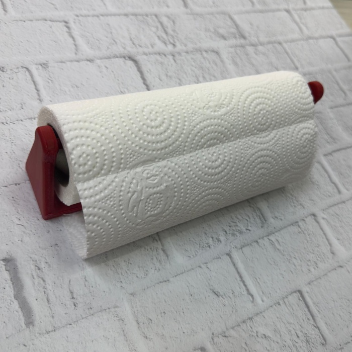 Kırmızı Peçete Tutucu Dayanıklı Duvar Tipi Kağıt Havlu Askısı