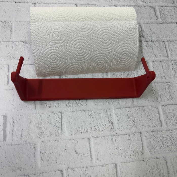 Kırmızı Peçete Tutucu Dayanıklı Duvar Tipi Kağıt Havlu Askısı