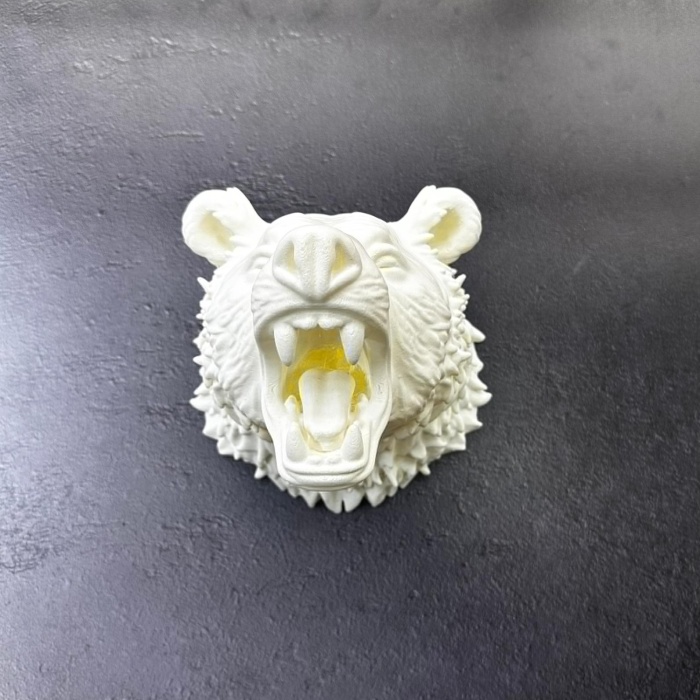 Krem Ayı Figürü Duvar Süsü Asılabilir Hediyelik Dekoratif 25x19 cm