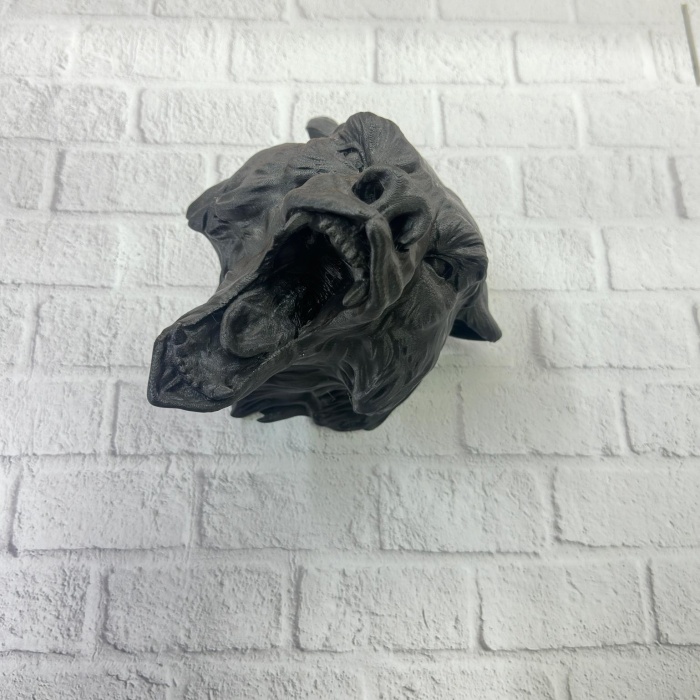 3D Siyah Ayı Başı Duvar Dekoru Modern Asılabilir Heykel 25x19 cm