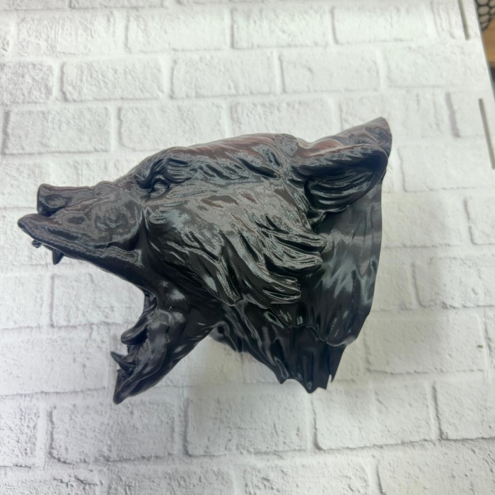 Dekoratif Siyah Ayı Duvar Heykeli Asılabilir Hediyelik 25x19 cm