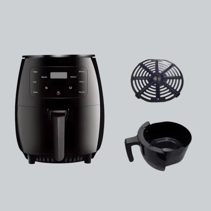 KESGİN MARKET ® Büyük Boy 6 Litre Airfryer 2400W Sesli Uyarı LCD Ekran