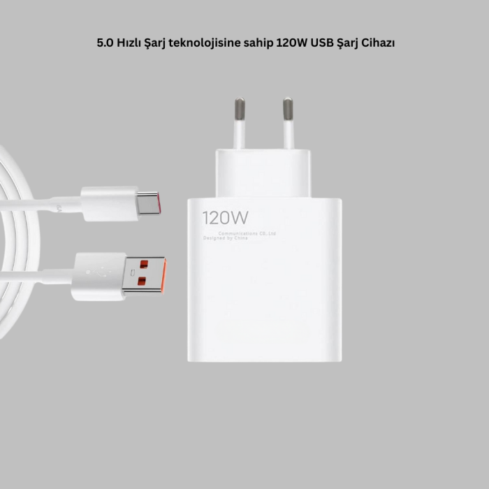 KESGİN MARKET ® 120 Watt Type C Hızlı Şarj Cihazı Oppo Reno 4 5 6 Uyumlu