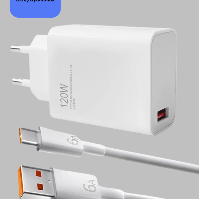 KESGİN MARKET ® 120 Watt Type C Şarj Başlığı Poco X3 X4 X5 Pro Uyumlu