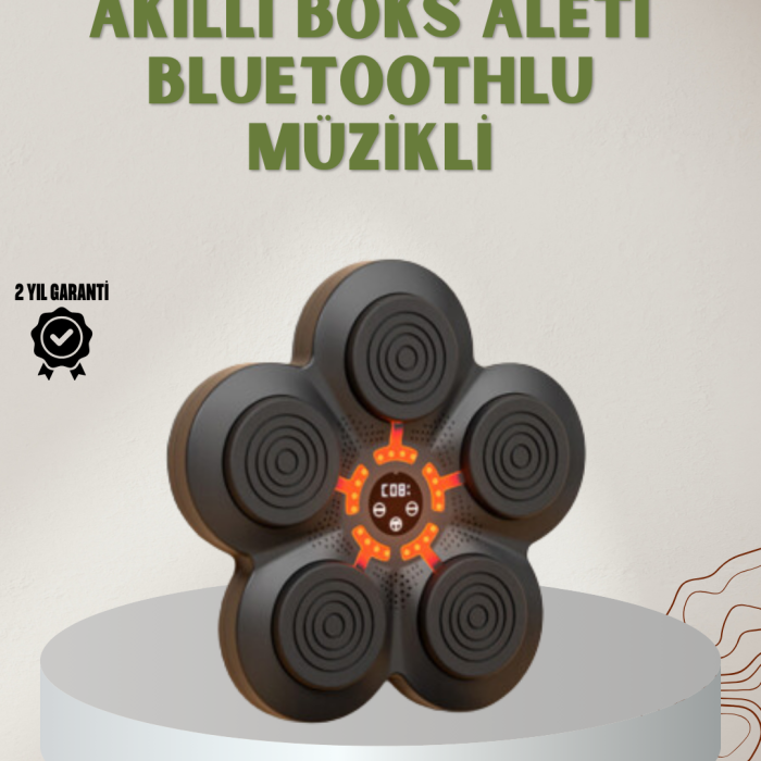 KESGİN MARKET ® Bluetoothlu Akıllı Boks Antrenman Cihazı Işıklı Hedefli Kardiyo ve Fitness Aleti