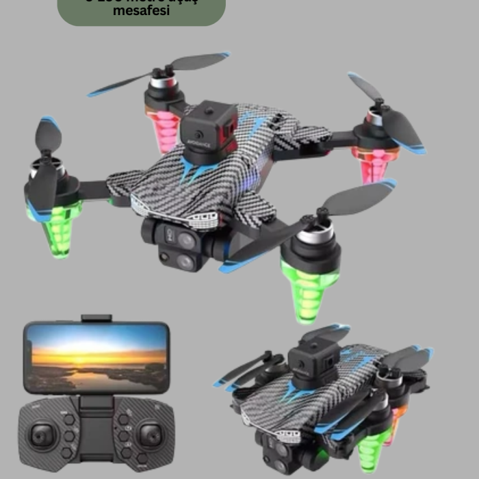 KESGİN MARKET ® Katlanabilir Drone 1080P Kamera Full HD Çekim Hafif ve Taşınabilir