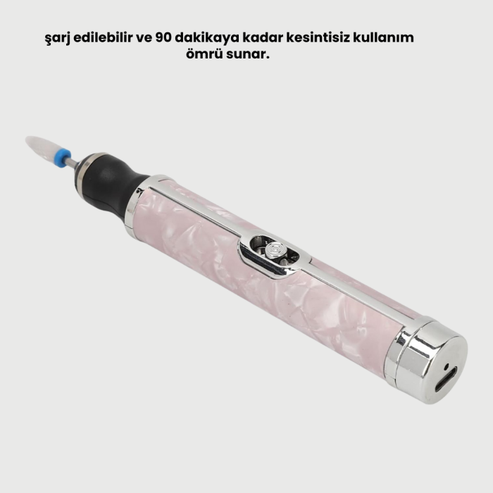 KESGİN MARKET ® Ergonomik Saplı 20.000 RPM Hız Kontrollü Manikür Pedikür Makinesi