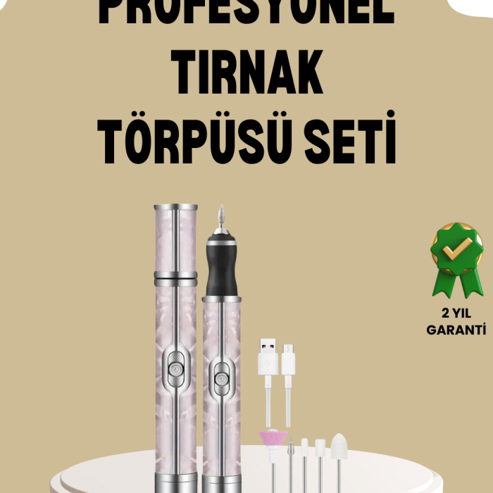 KESGİN MARKET ® USB Şarjlı Profesyonel 20.000 RPM Elektrikli Oje Sökücü ve Tırnak Bakım Aleti