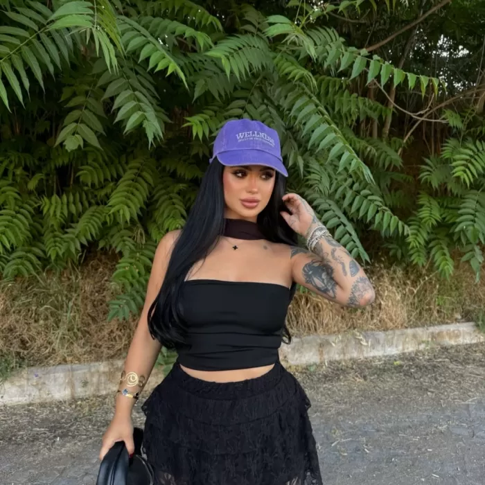 Kadın Dentel Şortlu Etek - Siyah