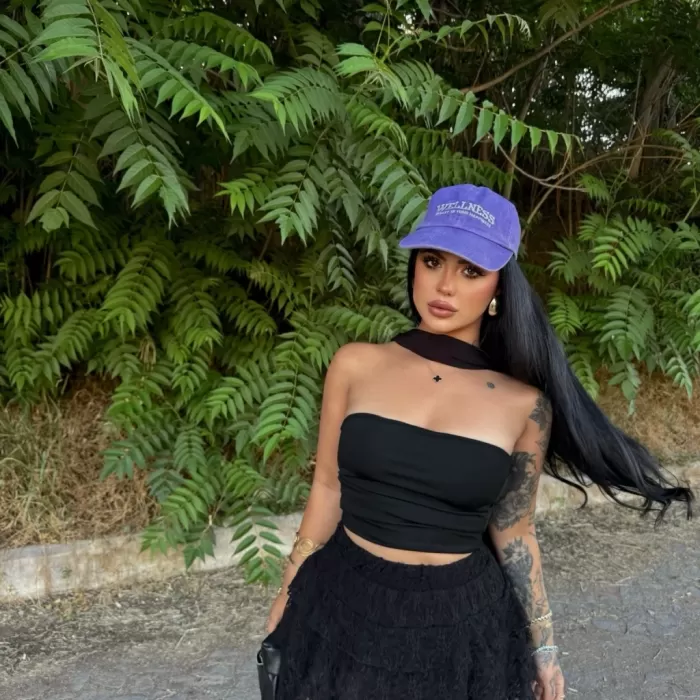 Kadın Dentel Şortlu Etek - Siyah