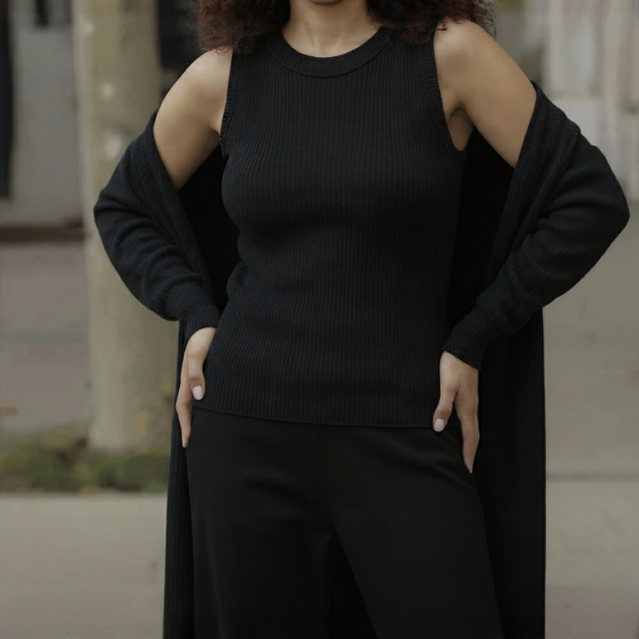 Üçlü takım siyah