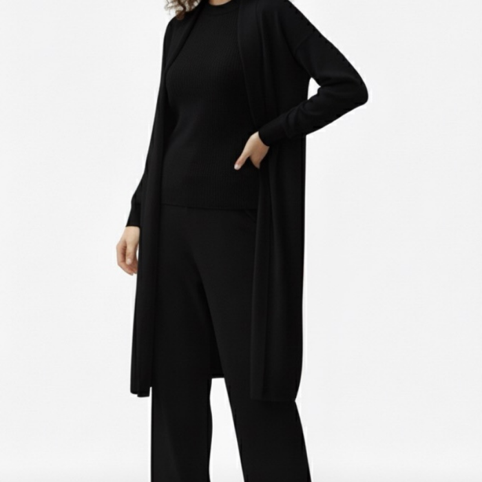 Üçlü takım siyah