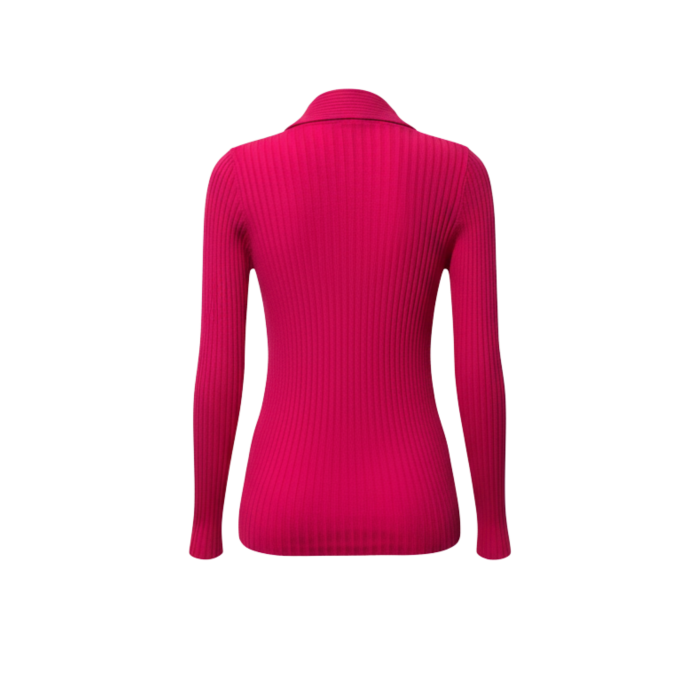 Fitilli V Yaka Düğmeli Kadın Triko Hırka - Pembe