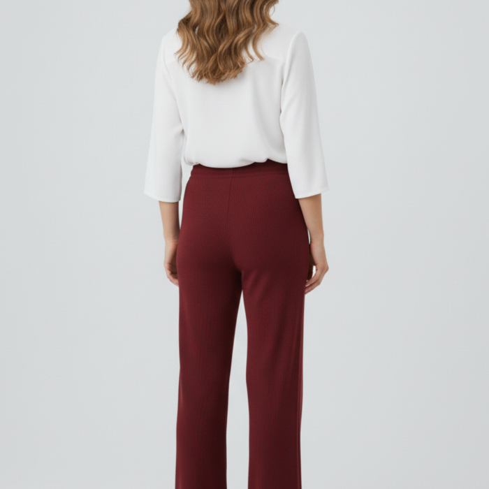 Kadın Modern Bordo Pantolon