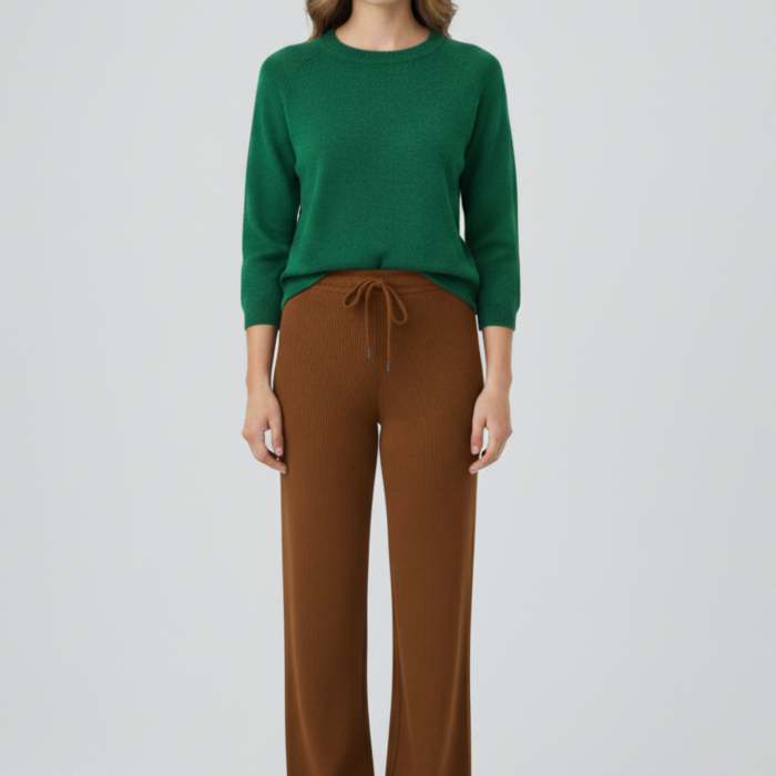 Kadın Modern Kahverengi Pantolon