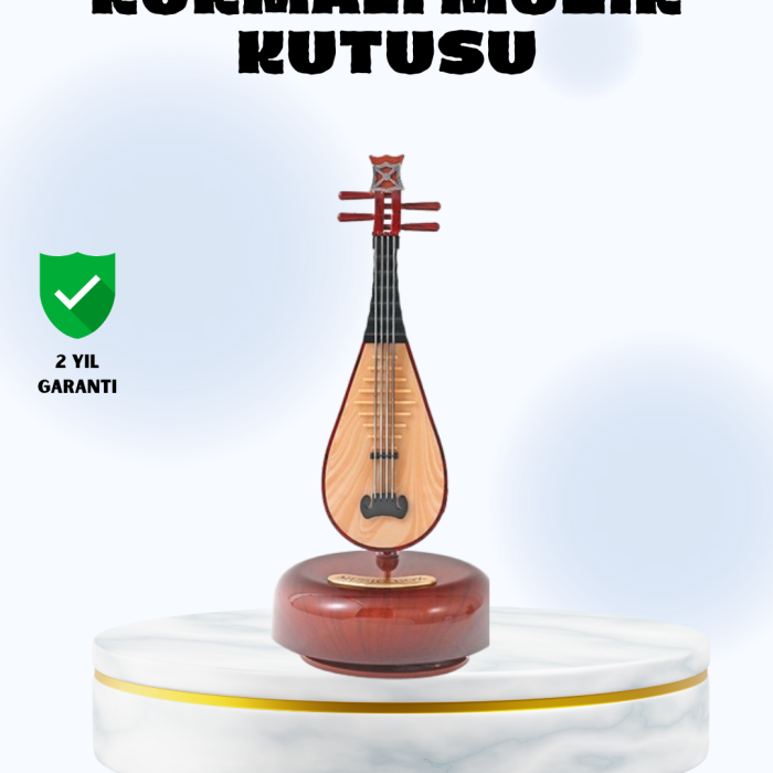 KESGİN MARKET®Enstrüman Şeklinde Müzik Kutusu Lüt Tasarım Melodious Music