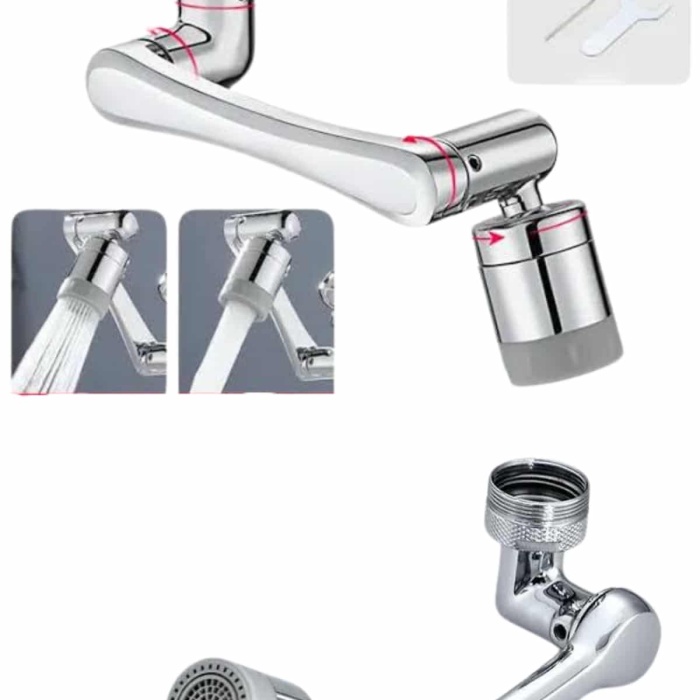KESGİN MARKET®Dönen Musluk Başlığı 1080 Derece Ayarlanabilir Filtreli Sprey Uç