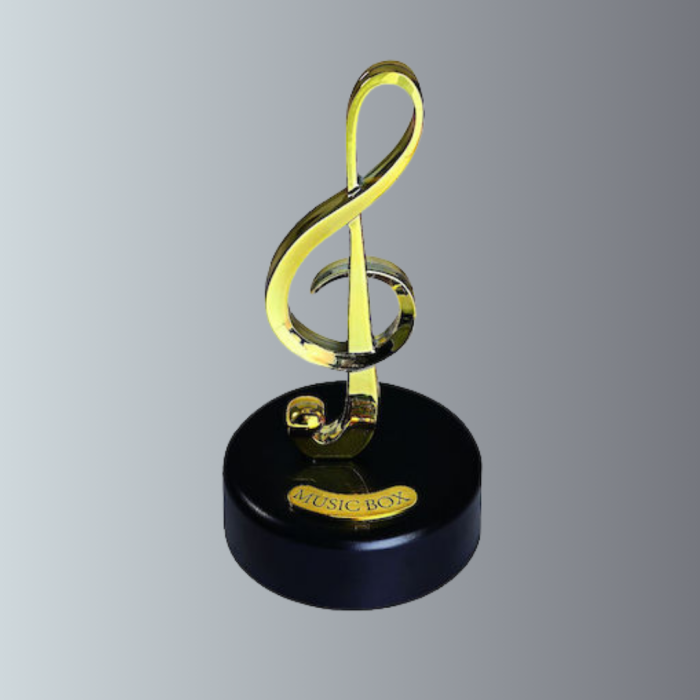 KESGİN MARKET®Dönen Sol Anahtarı Figürlü Müzik Kutusu Şık Hediyelik Dekor
