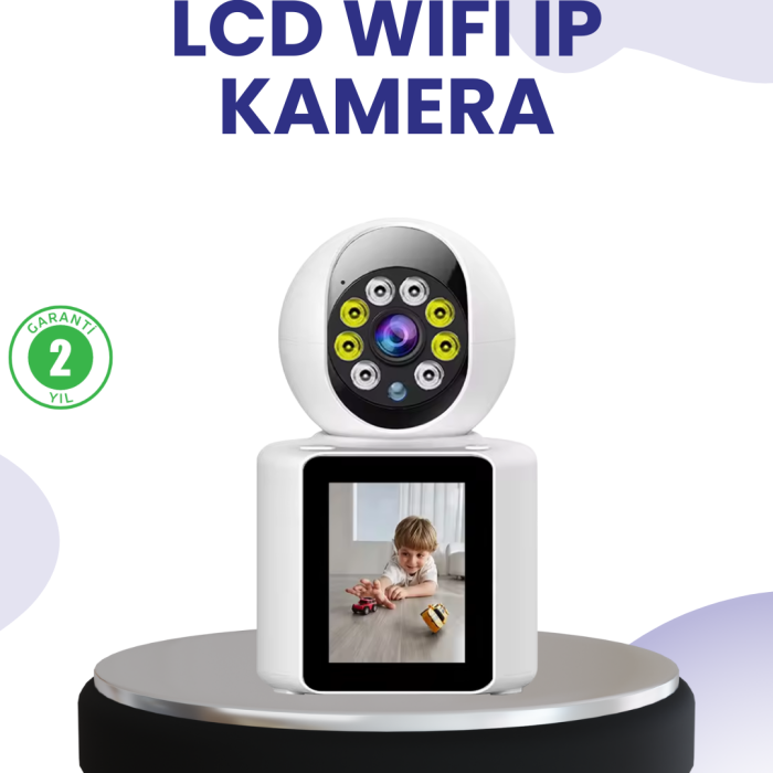 KESGİN MARKET®WiFi İç Mekan Kamera 2K Gece Görüşlü Çift Yönlü Görüntü Konuşma Destekli