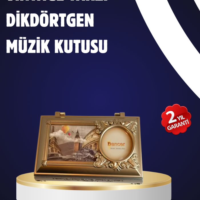 KESGİN MARKET®Piyano Tasarım Müzik Kutusu Balerin Figürü ve Takı Bölmeli