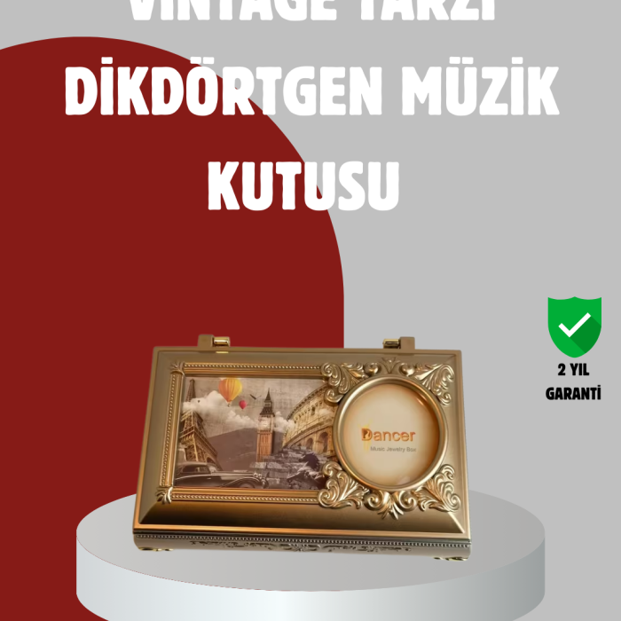 KESGİN MARKET®Kız Çocuk Oyuncak Piyano Görünümlü Balerinli Müzik Kutusu